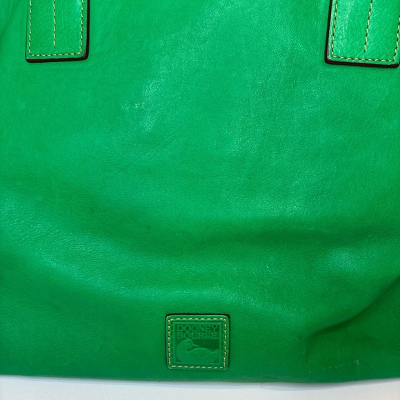 Dooney and Bourke Green Italian Leather Florentine Russel Tote - Picture 12 of 16